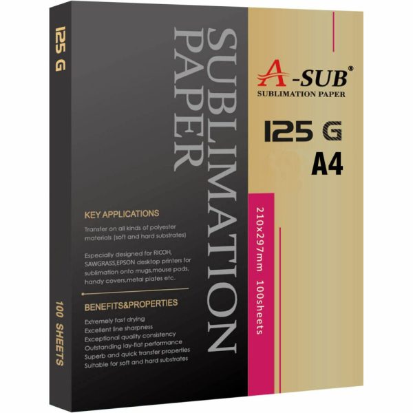 A SUB 125g premium sublimation paper A4