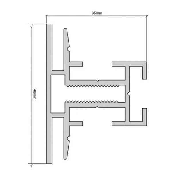 Spirit-TEX aluminium profile 48mm/3060mm