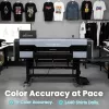 DTF Station Prestige X6 90cm roll-to-roll DTF printer set with Seismo V36R powder shaker