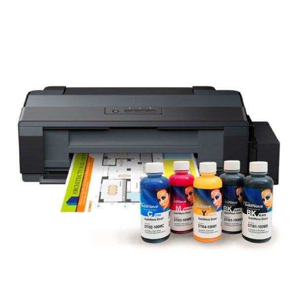 Epson L1300 inkjet printer 5x100ml InkTec SubliNova smart sublimation ink