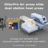 OtterPro Air press slide dupla asztalos hőprés