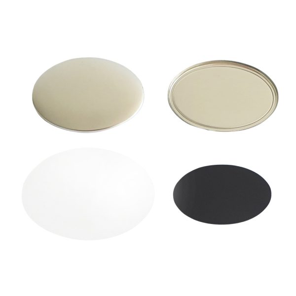 Magnet badge fridge magnet oval 69x45mm