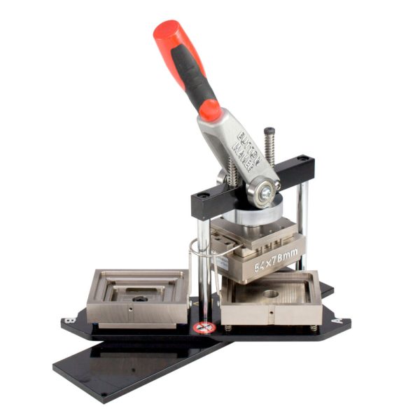 SD Badge press machine 54x78mm square press mould