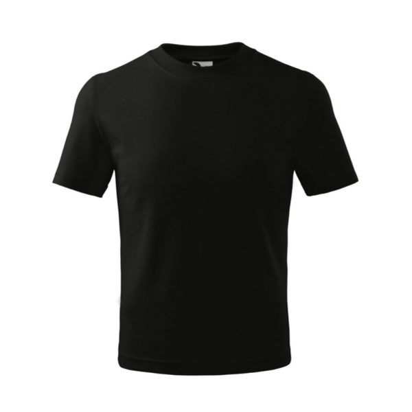 Malfini Osnovna bombažna majica za otroke - Črna - 110 cm / 4 leta