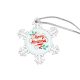 Sublimation Christmas tree ornament snowflake