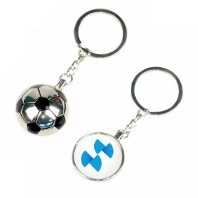 Sublimacijski kovinski obesek za ključe – nogometna žoga