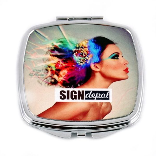 Sublimation make up mirror square