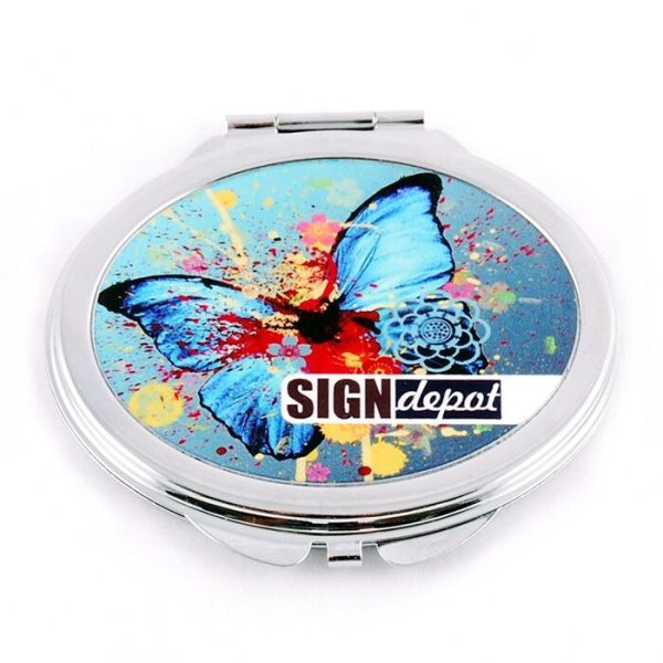 Sublimation make up mirror oval