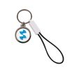 Sublimation keychain with USB C cable and bottle opener black PVC