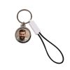 Sublimation keychain with USB C cable and bottle opener black PVC