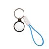 Sublimation keychain with USB C cable and bottle opener blue PVC