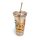 Sublimation stainless steel straw cup 450ml silver