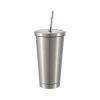 Sublimation stainless steel straw cup 450ml silver