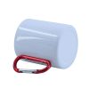 Sublimation white carabiner metal mug with red handle