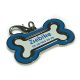 Sublimation colourful dog tag blue