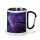 Sublimation white carabiner metal mug with black handle