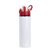 Sublimation aluminium water bottle 750ml-Red