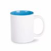 Sublimation mug with colored inner blue