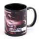 Sublimation black mug with white block