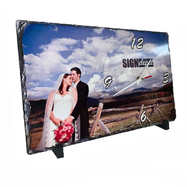 Sublimation stone with clock 250x400mm