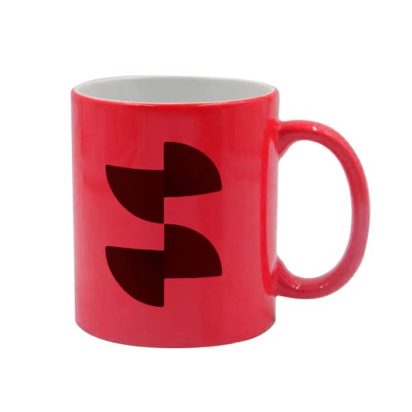 Sublimation color change magic mug 3dl glossy red