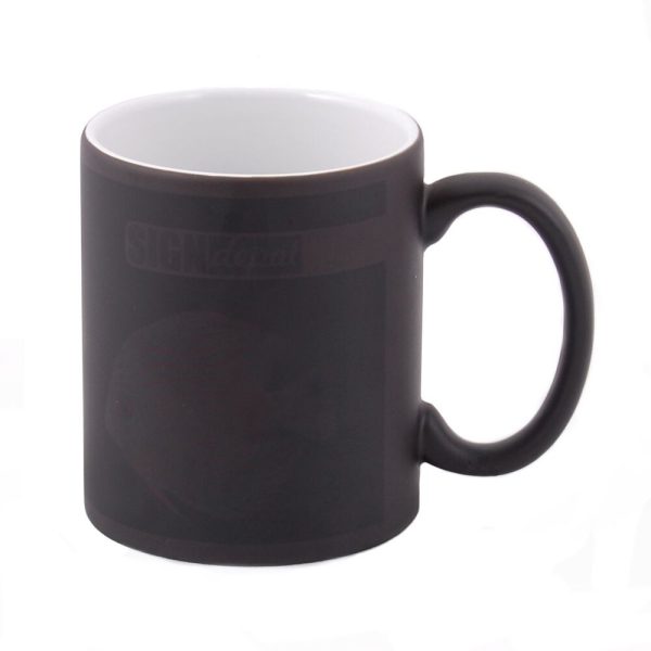 Sublimation color change magic mug 3dl matte black