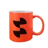 Sublimation neon mug with lacquer coating orange