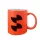 Sublimation neon mug with lacquer coating orange