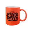 Sublimation neon mug with lacquer coating orange