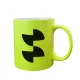 Sublimation neon mug with lacquer coating yellow