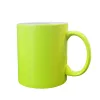 Sublimation neon mug with lacquer coating yellow