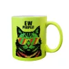 Sublimation neon mug with lacquer coating yellow
