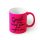 Sublimation neon mug with lacquer coating pink