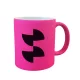 Sublimation neon mug with lacquer coating pink
