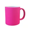 Sublimation neon mug with lacquer coating pink