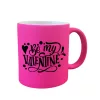 Sublimation neon mug with lacquer coating pink