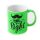 Sublimation neon mug with lacquer coating green