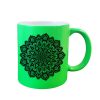 Sublimation neon mug with lacquer coating green