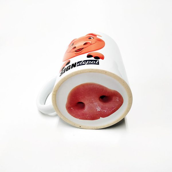 Sublimation 11oz Funny animal ceramic mug Pig nose