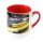 Sublimation cup with colorful inside red