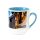 Sublimation cup with colorful inside light blue