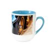 Sublimation cup with colorful inside light blue