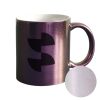 Sublimation sparkling colour changing mug 3dl purple
