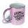 Sublimation metallic ceramic mug 3dl pink