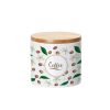 Sublimation ceramic storage jar with bamboo lid 16oz