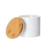 Sublimation ceramic storage jar with bamboo lid 16oz