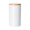 Sublimation ceramic storage jar with bamboo lid 30oz