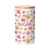Sublimation ceramic storage jar with bamboo lid 30oz