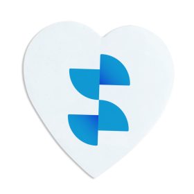 Sublimacijski magnet za hladilnik (srce 9 × 9 cm)