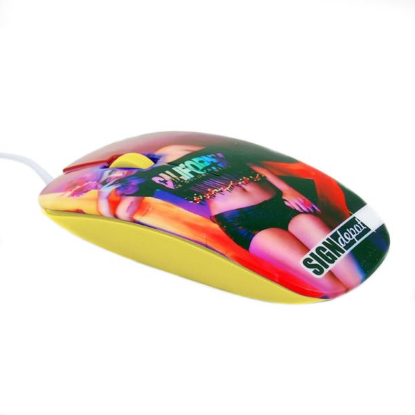 3D Sublimation PC mouse yellow